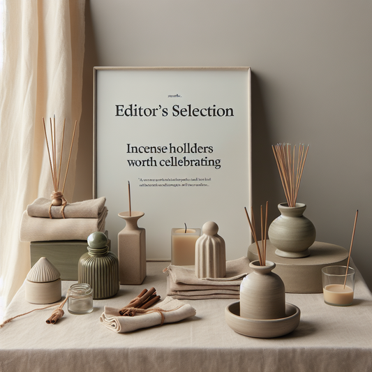 Minimalist scene inspired by Editor's Selection: Incense Holders Worth Celebrating in UAE home decor
