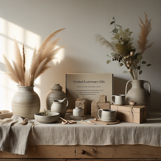Minimalist scene inspired by Curated Anniversary Gifts for Grandparents