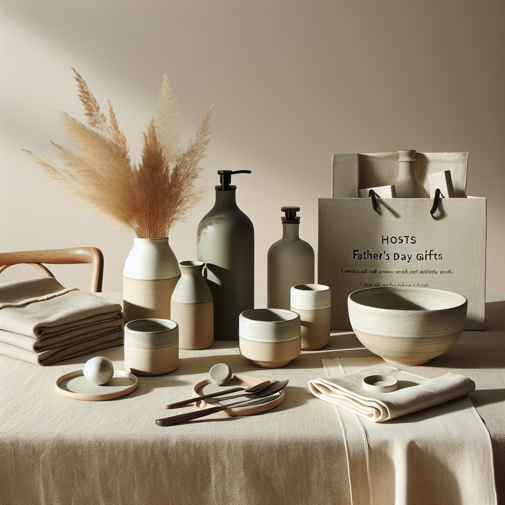 Minimalist scene inspired by Luxury Father's Day Gifts for Hosts