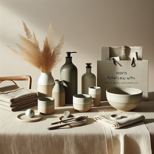 Minimalist scene inspired by Luxury Father's Day Gifts for Hosts