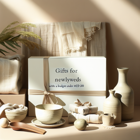 Minimalist scene inspired by Curated Gifts for Newlyweds Under AED 200