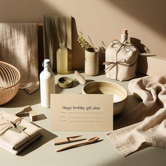 Minimalist scene inspired by Curated Gift Ideas for Birthday
