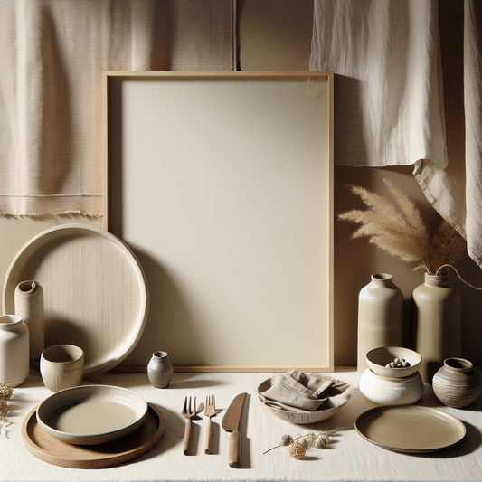 Minimalist scene inspired by How to Choose the Perfect Serving Platters for Parents