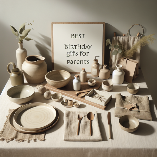 Minimalist scene inspired by Best Birthday Gifts for Parents