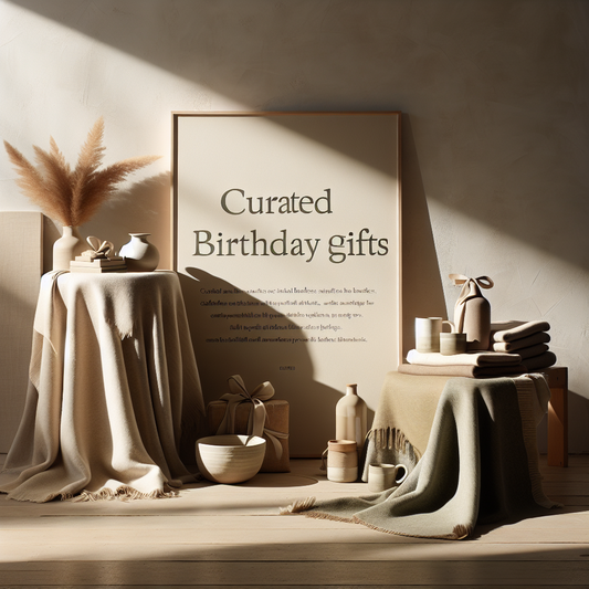 Minimalist scene inspired by Curated Blankets That Make Perfect Birthday Gifts