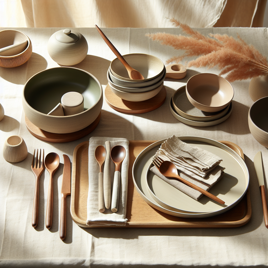 Minimalist scene inspired by Affordable Luxury: Tableware AED 300–400 for home decor