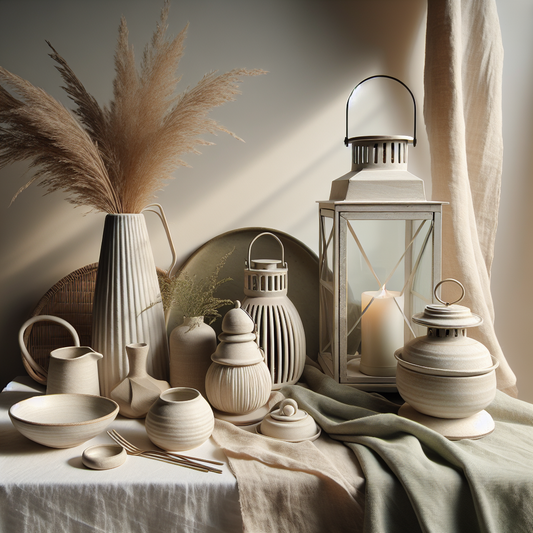 Minimalist scene inspired by Simple Ways to Style Rustic Lanterns
