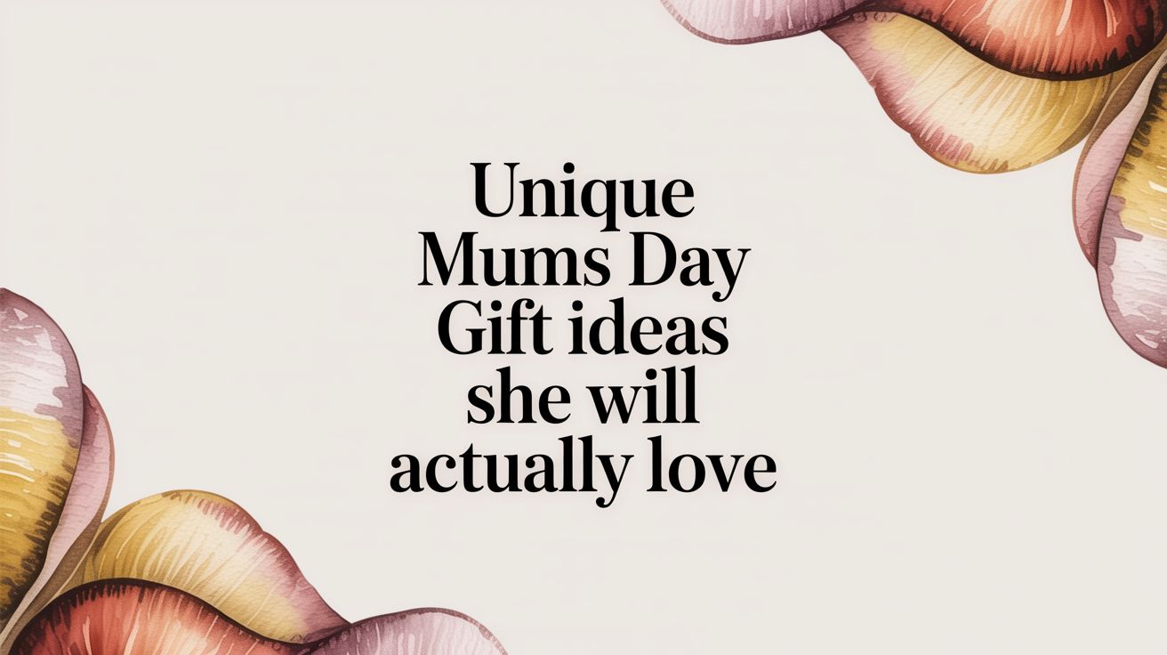 Unique Mums Day Gift Ideas She Will Actually Love