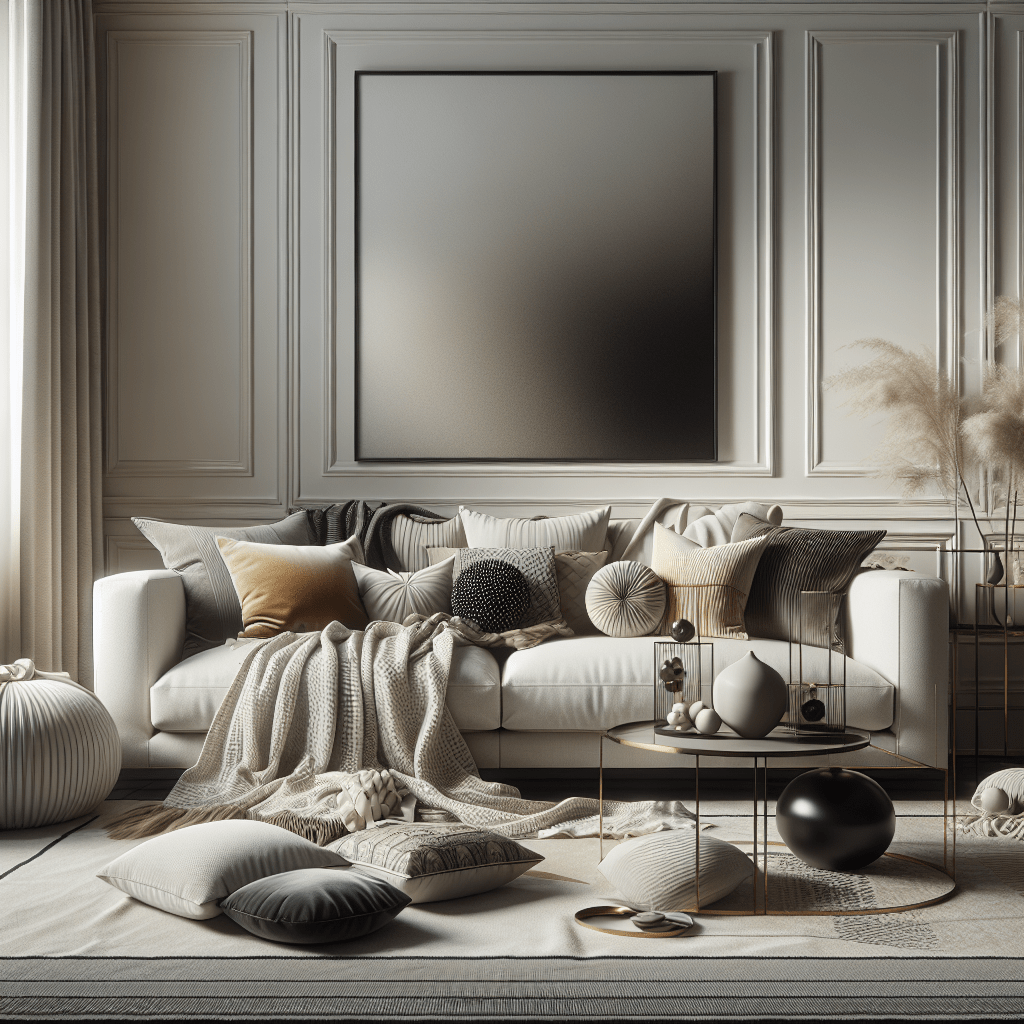 The Throws and Pillows for a Luxurious Home Look.