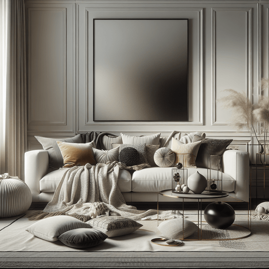 The Throws and Pillows for a Luxurious Home Look.