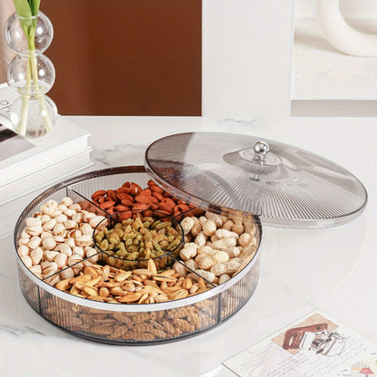 Clear Amber Candy Server with Lid – A Stylish Snack Haven! 🍬✨ - The Gift Shop