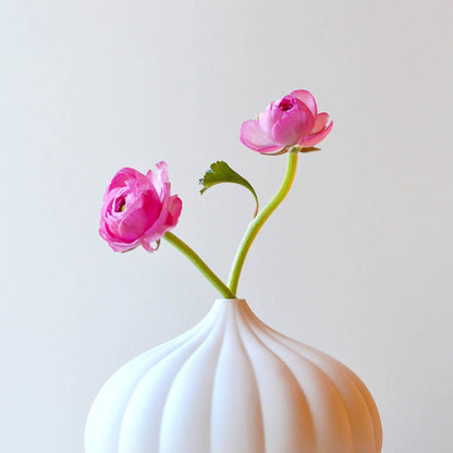 Award-Winning Trio: Textured Porcelain Vases Set