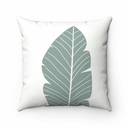 Abstract Green Leaf Double Sided Cushion - The Gift Shop