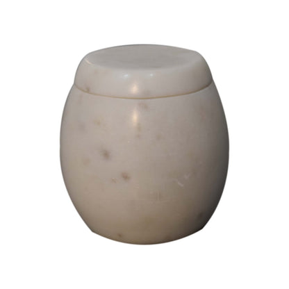 5-Piece Handmade White Marble Bathroom Set