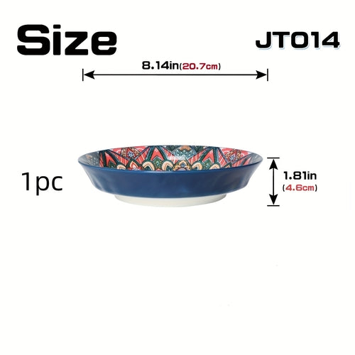 Boho Ceramic Dinner Plates – A Splash of Color for Every Meal! - The Gift Shop