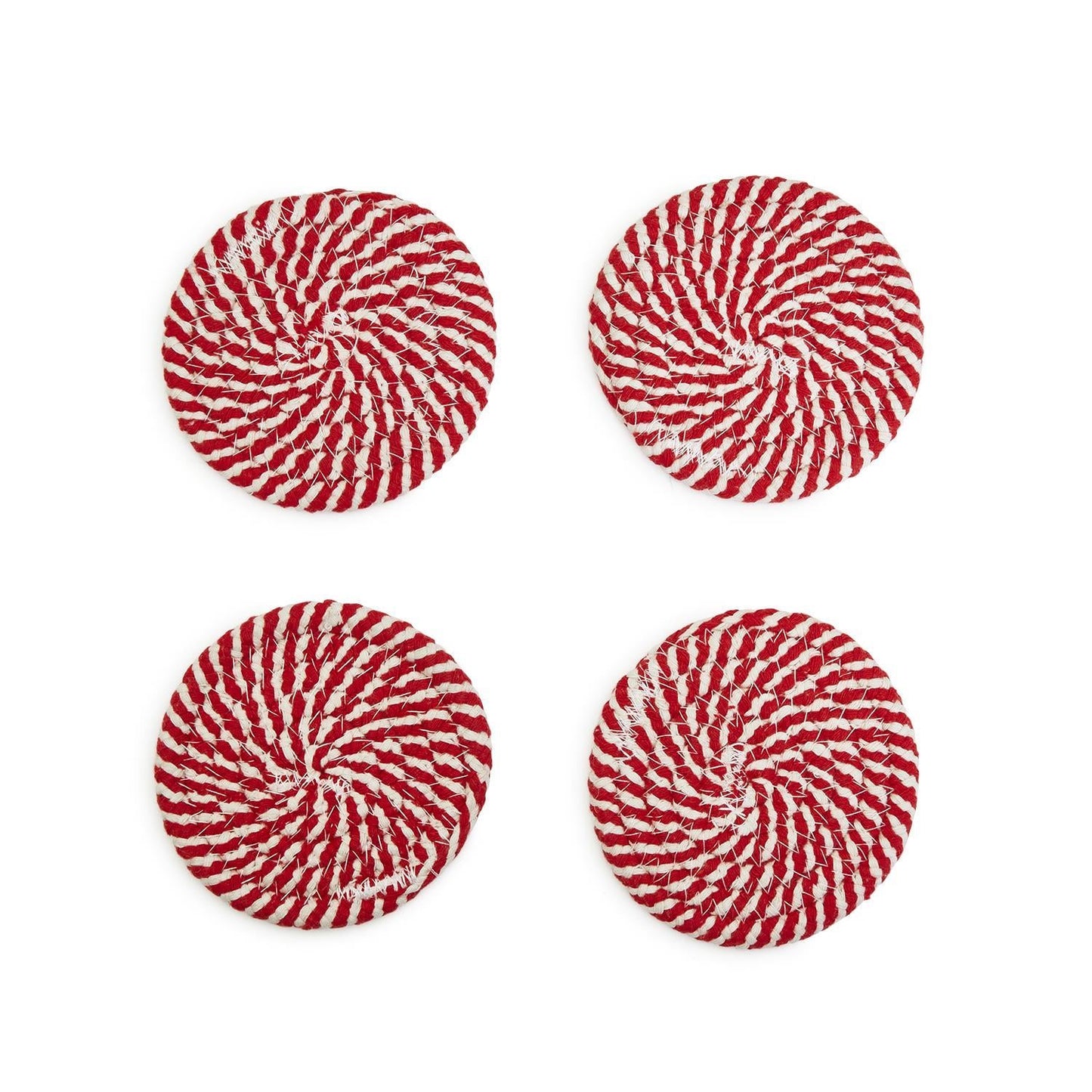 Candy Cane Coaster Set – 4 Pieces