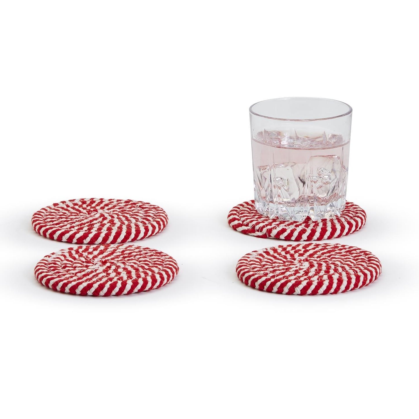 Candy Cane Coaster Set – 4 Pieces