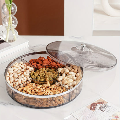 Clear Amber Candy Server with Lid – A Stylish Snack Haven! 🍬✨ - The Gift Shop