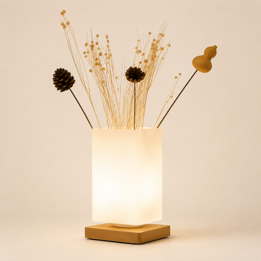 Glass Vase Table Lamp