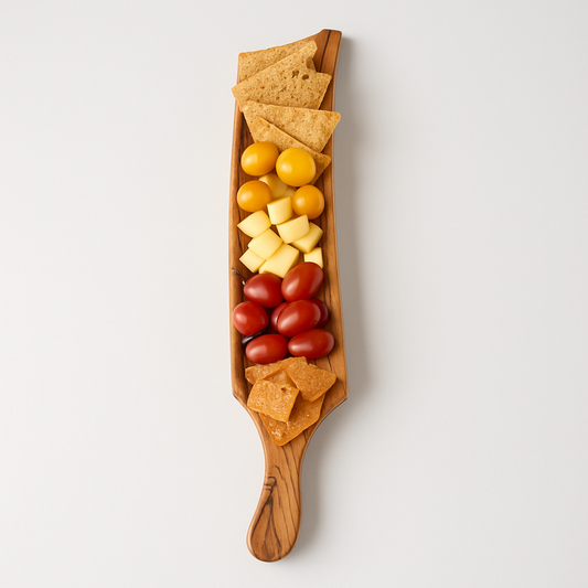 Handcrafted Olive Wood Charcuterie Dish