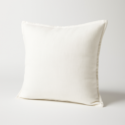 Linen Throw Pillow Cover | Natural Linen and Cotton Blend.