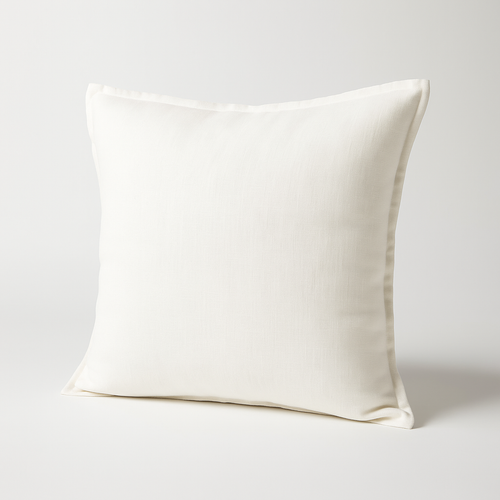 Linen Throw Pillow Cover | Natural Linen and Cotton Blend.