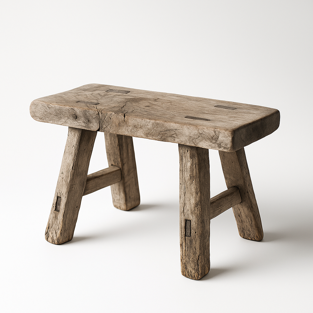 Handcrafted Reclaimed Wood Stool