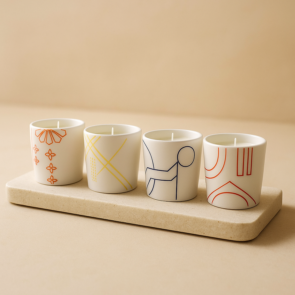 Parisian Candle Gift Set, French Miniatures (Set of 4)