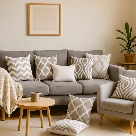White Linen Pillow Covers Set of 6