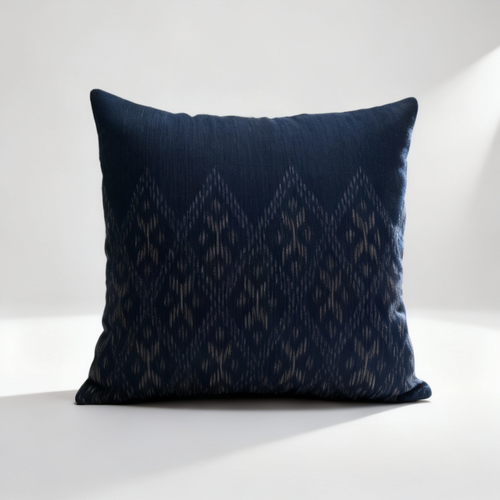 Indigo Diamond Pillow Cover.