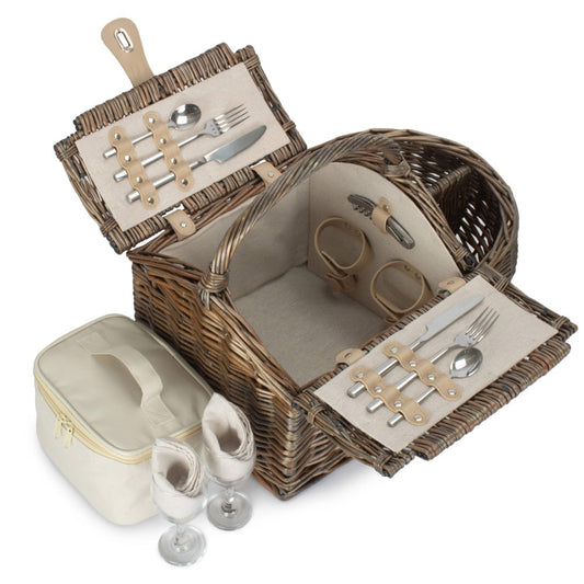 Boat Shaped Wicker Picnic Basket – 2 or 4 Person