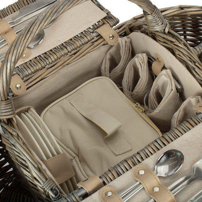 Boat Shaped Wicker Picnic Basket – 2 or 4 Person