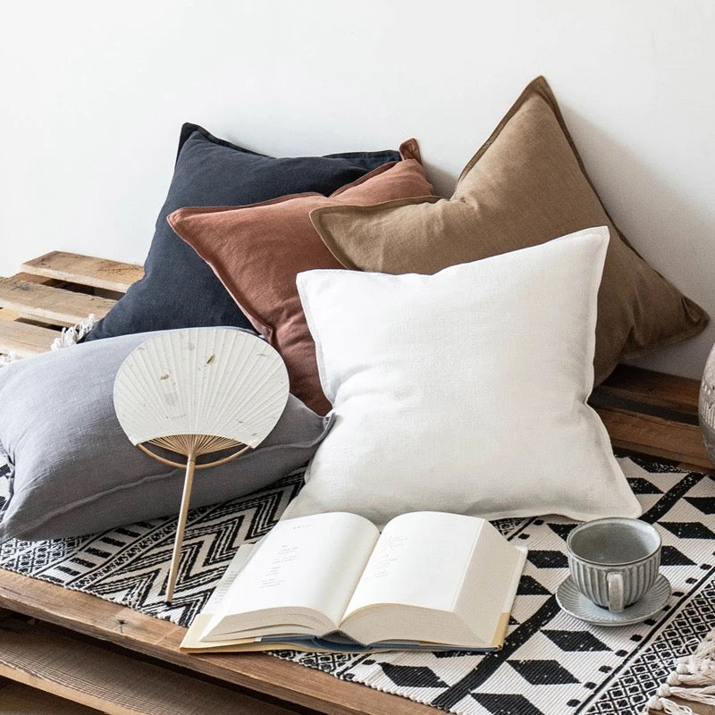 Linen Throw pillow cover - The Gift Shop
