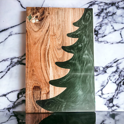 Handmade Christmas Serving Board – Tree Chic Design