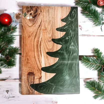 Handmade Christmas Serving Board – Tree Chic Design