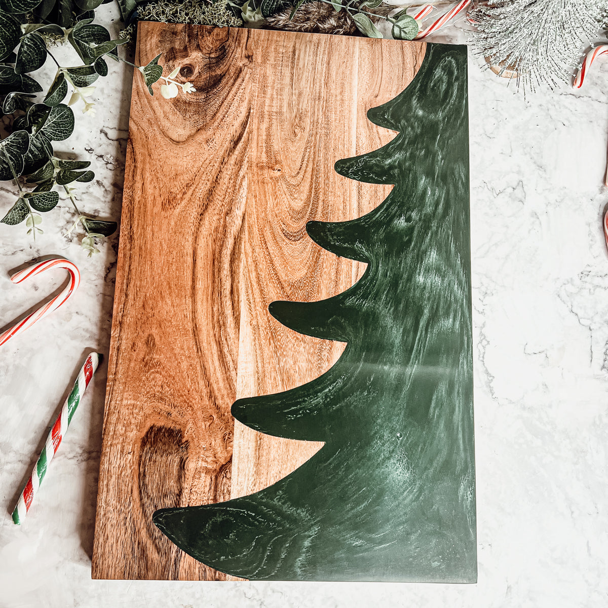 Handmade Christmas Serving Board – Tree Chic Design