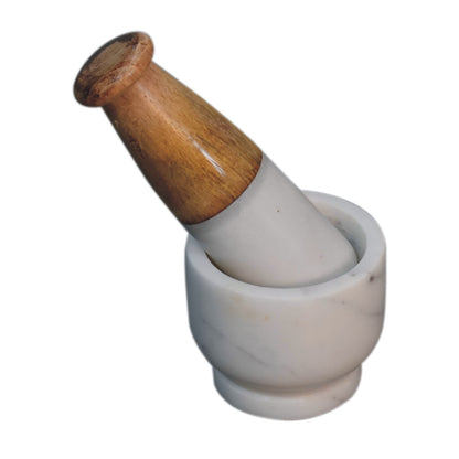 Small White Marble Pestle & Mortar