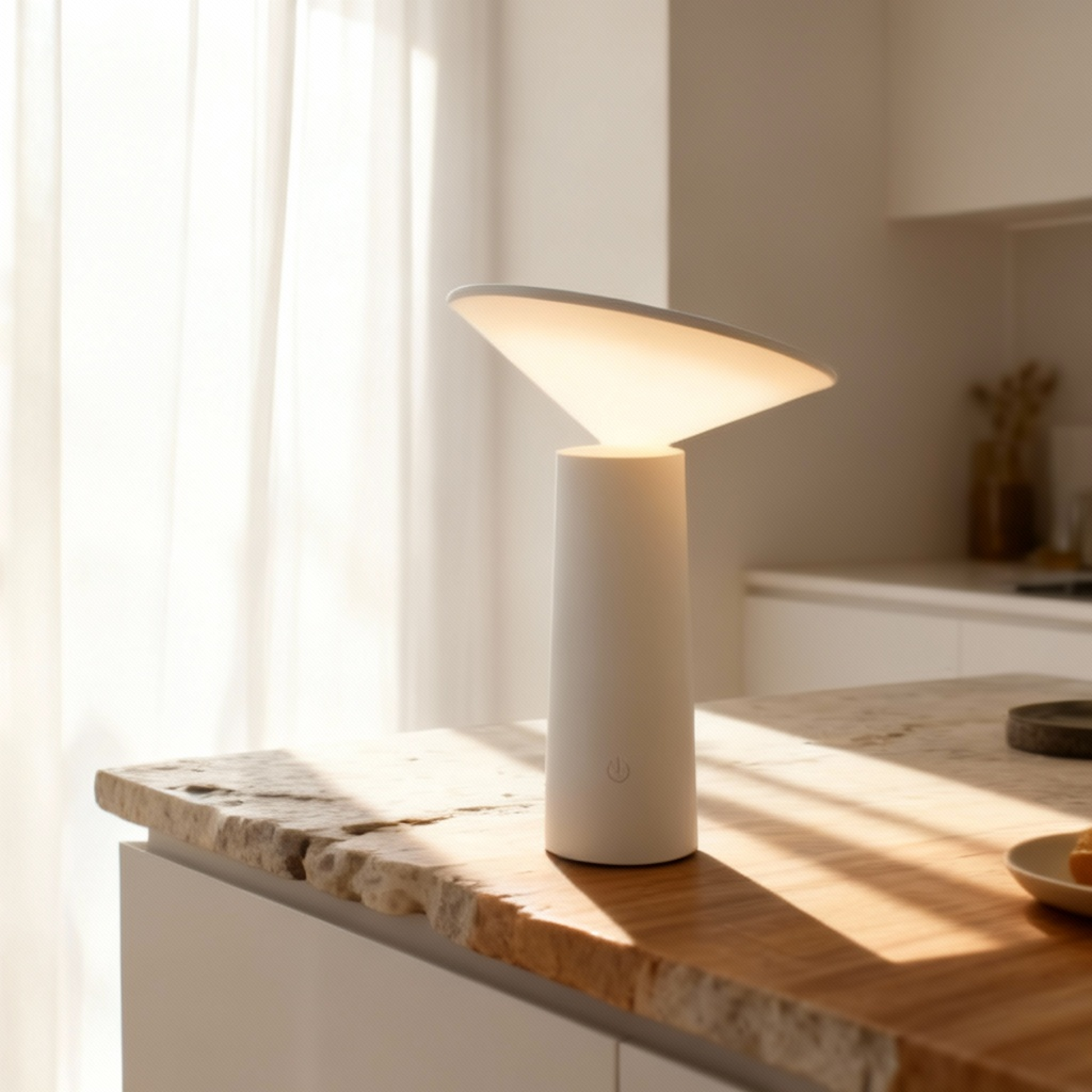 Scandinavian Minimalist Rechargeable LED Desk Lamp.
