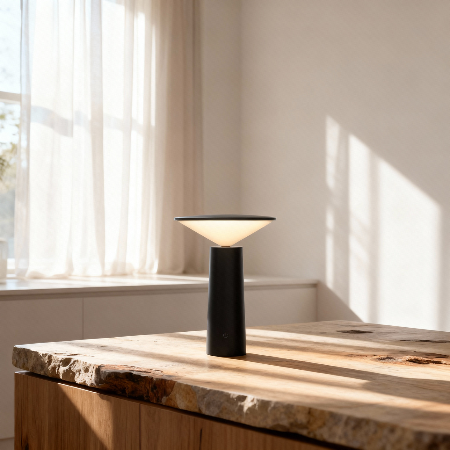 Scandinavian Minimalist Rechargeable LED Desk Lamp.