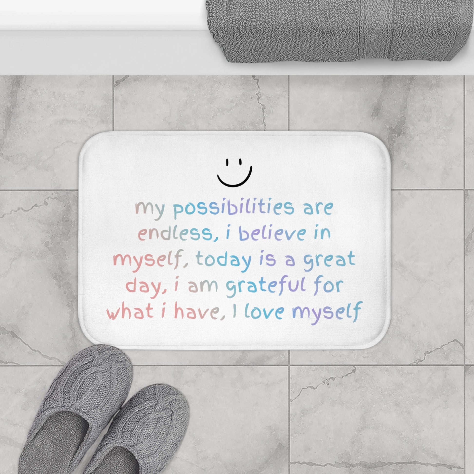 Affirmation Bath Mat – Thoughtful Gift from The Gift Shop UAE