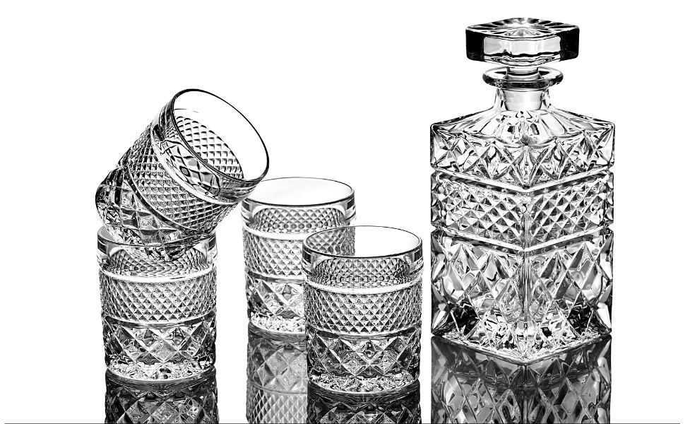 Exquisite Whiskey Decanter & Glass Set - The Gift Shop