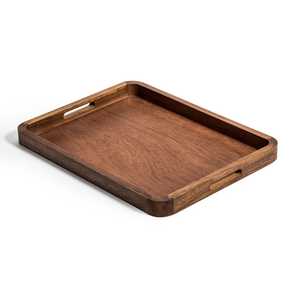 Rectangular Serving Tray - Handcrafted Acacia Wood, Elegant and Functional Design - The Gift Shop