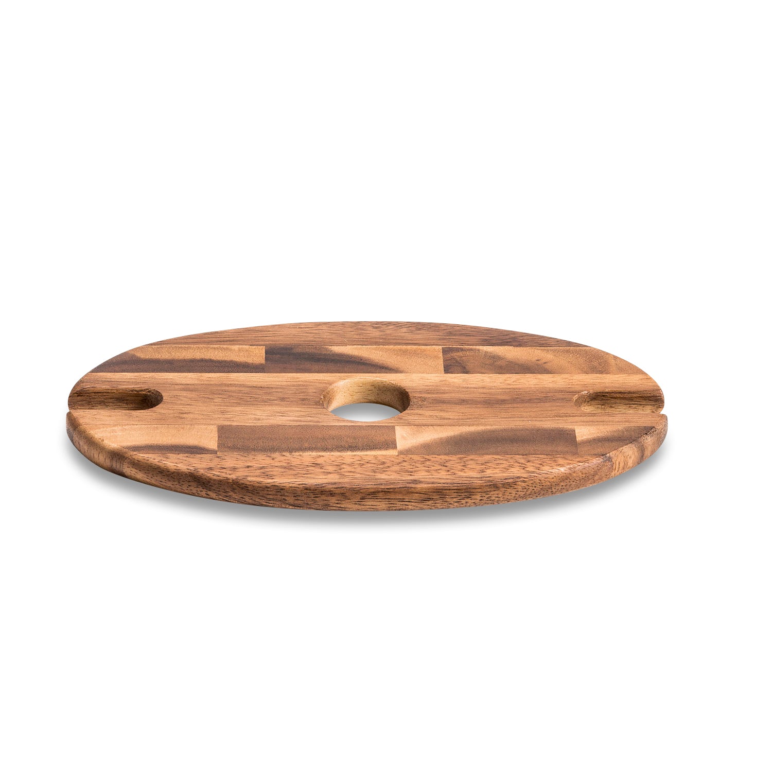 Acacia Wood Wine Glass Caddy - The Gift Shop