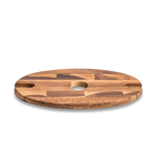 Acacia Wood Wine Glass Caddy - The Gift Shop