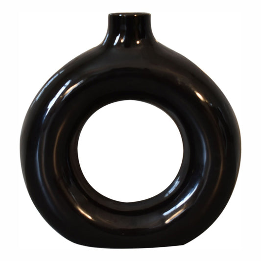 Black & White Gloss Flower Vase – Thoughtful Gift from The Gift Shop UAE