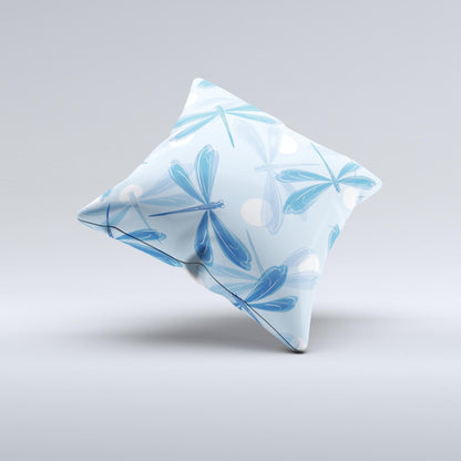 Blue DragonFly Ink - Fuzed Decorative Throw Pillow – Thoughtful Gift from The Gift Shop UAE
