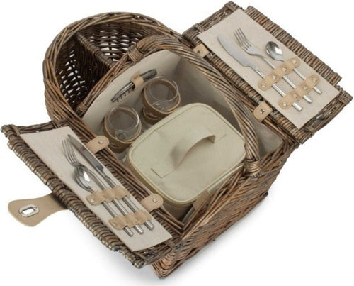 Boat Shaped Wicker Picnic Basket – 2 or 4 Person – Thoughtful Gift from The Gift Shop UAE