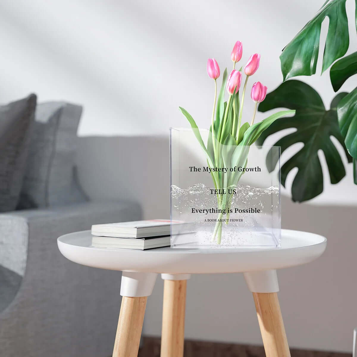 Book Shaped Acrylic Vase – Thoughtful Gift from The Gift Shop UAE
