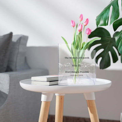 Book Shaped Acrylic Vase – Thoughtful Gift from The Gift Shop UAE