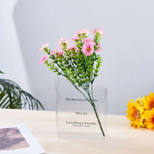 Book Shaped Acrylic Vase – Thoughtful Gift from The Gift Shop UAE